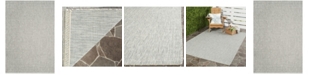 Safavieh Courtyard Gray and Turquoise 5'3" x 7'7" Sisal Weave Area Rug